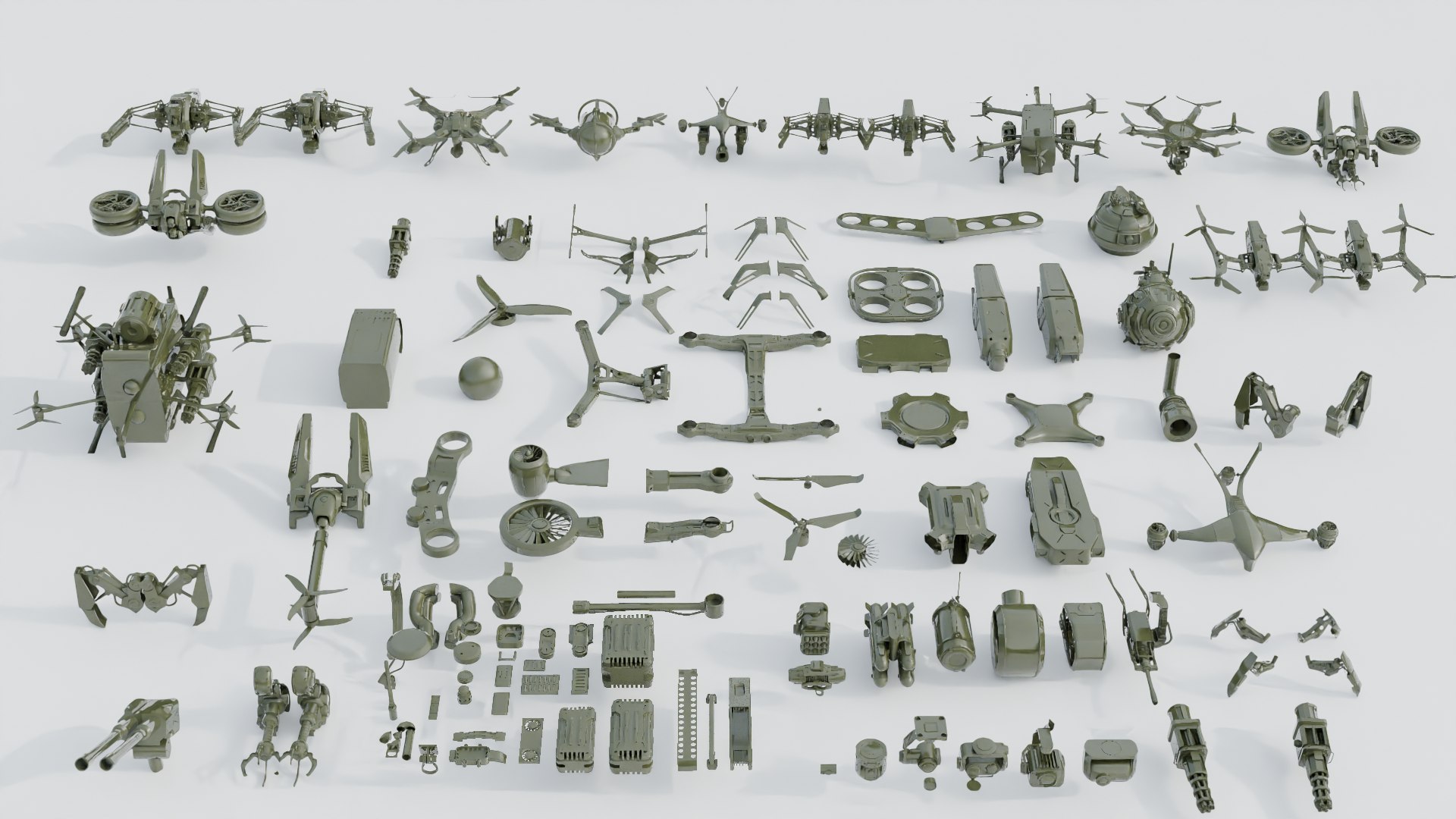 Sci-Fi Drone Kitbash Mega Pack 125 Hard Surface Assets 3D https://p.turbosquid.com/ts-thumb/Je/s5ZCy6/MZ/baadthambnail/png/1784092945/1920x1080/fit_q87/17ef590f9d450d36774458aa4691f9cecad935dd/baadthambnail.jpg