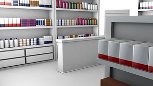 3D model drug store