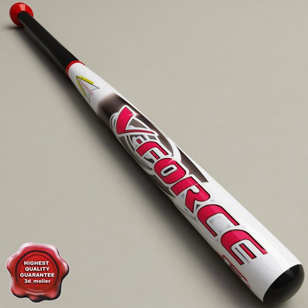 3d model bat baseball
