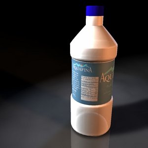 aquafina water bottle 3d model