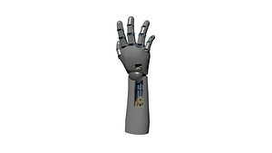mechanical robotic hand 3D model