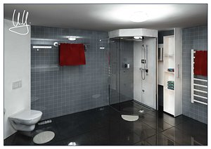 3d bath room model