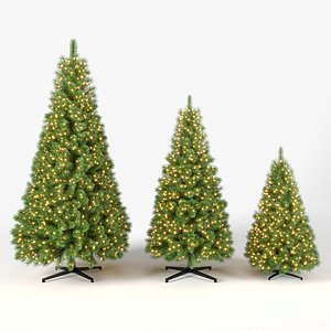 Christmas Tree With Lights Set 1