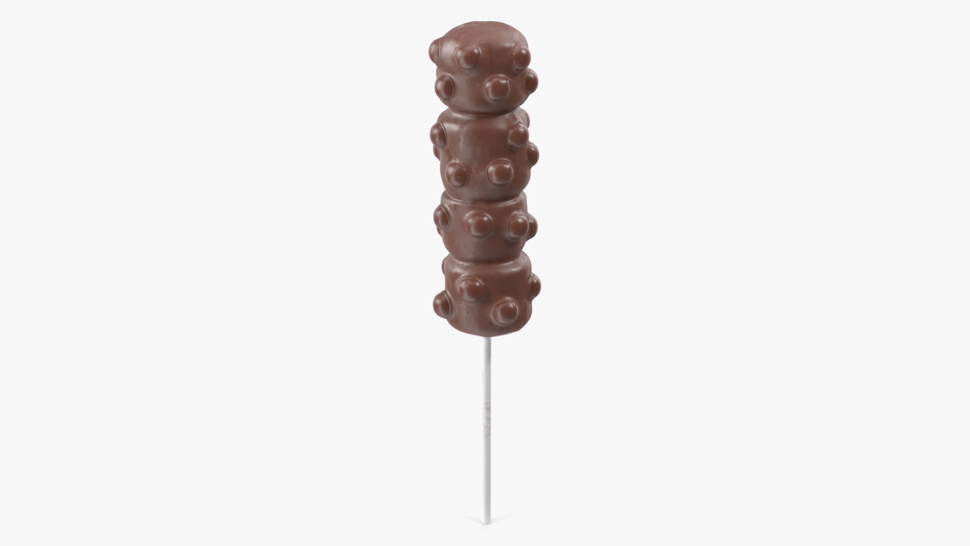 Marshmallow Pop with Sprinkles Chocolate 3D model preview