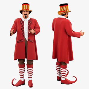 3D Christmas Carnival Elf model