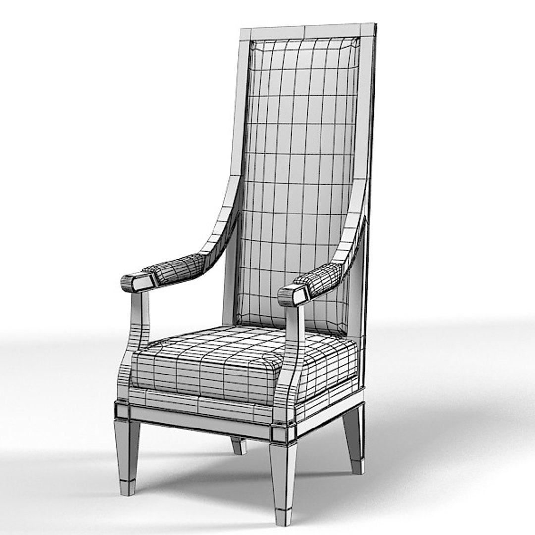 3d Model Tall Modern Chair
