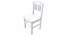 Vecchia sedia in legno 3 Low-poly PBR