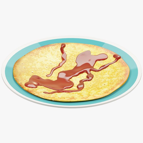 3D pancake plate model - TurboSquid 1254745