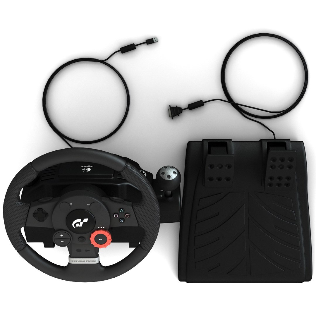 Usb Steering Wheel 3d Model