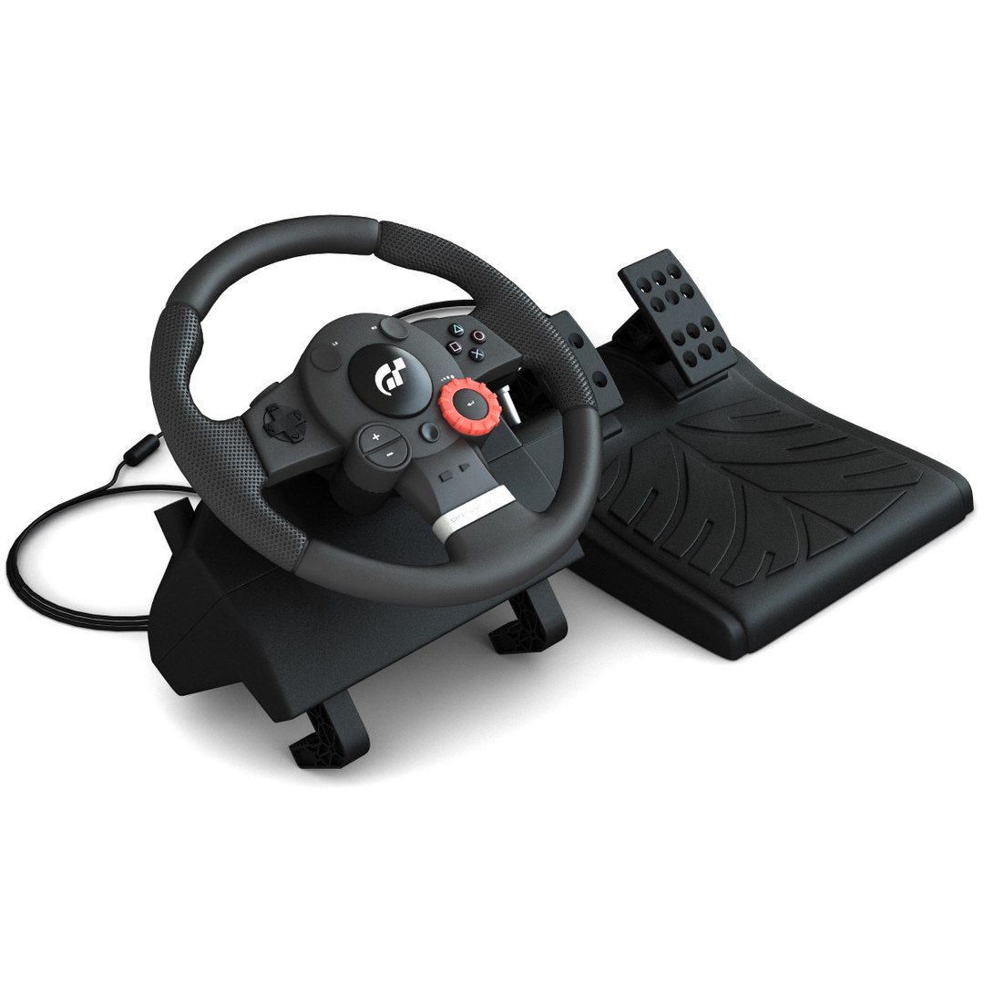 Usb Steering Wheel 3d Model