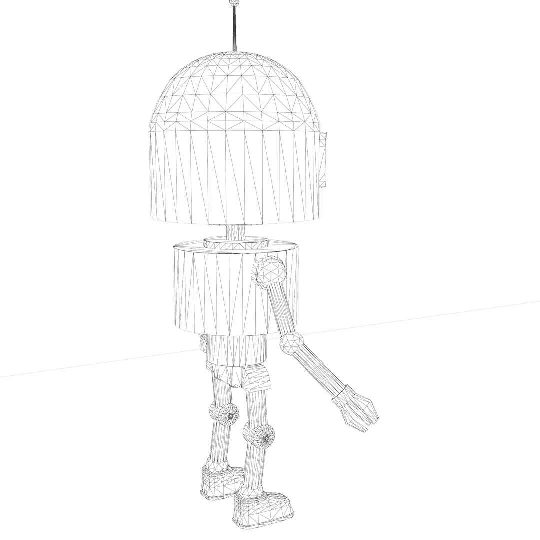 3D A Low-poly 3D Modelof A Robot Of Three Types Model - TurboSquid 1973055