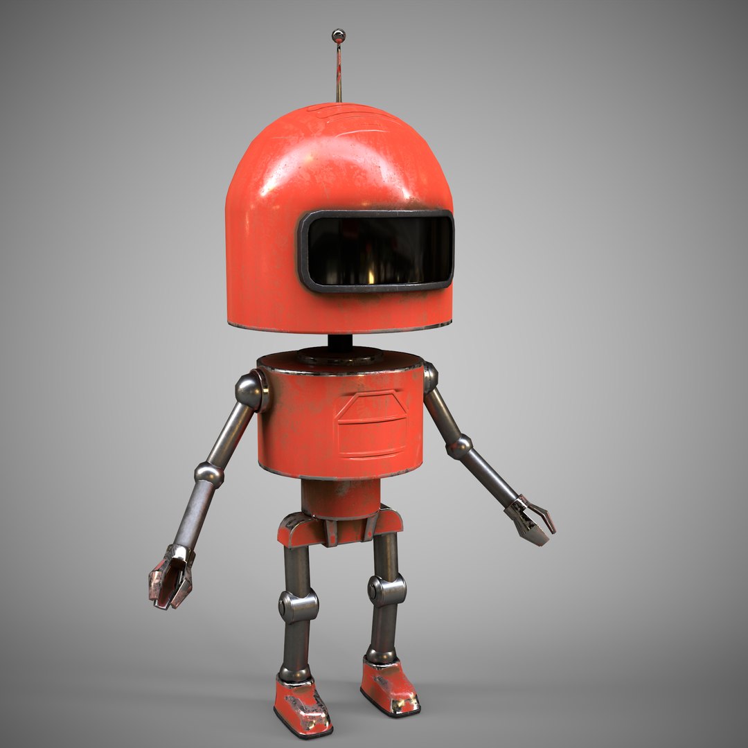 3D A Low-poly 3D Modelof A Robot Of Three Types Model - TurboSquid 1973055