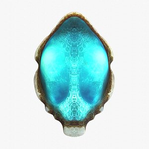 Ocean Blue Egg 3D