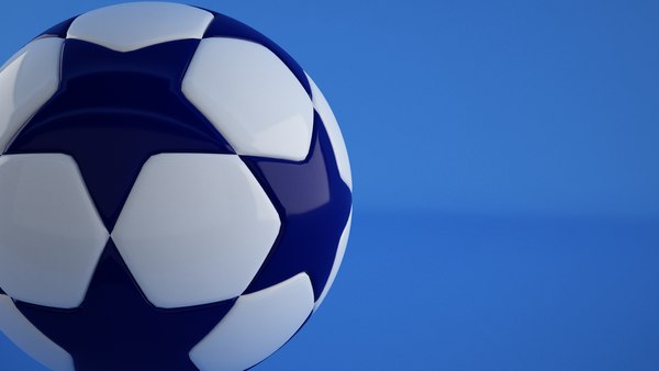 football ball CHAMPIONS LEAGUE edition 3D model