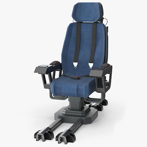 Ergonomic Command Operator Seat Blue