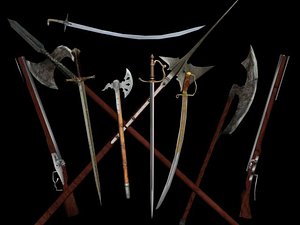 Low Polygonal Armory (10 weapon models)