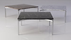 3D Marble Coffeetable Set 3D model