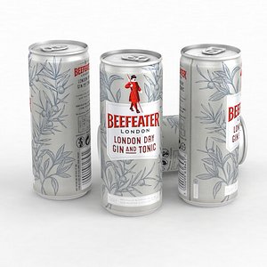 3D model Alcohol Can Beefeater London Dry Gin and Tonic 250ml 2021