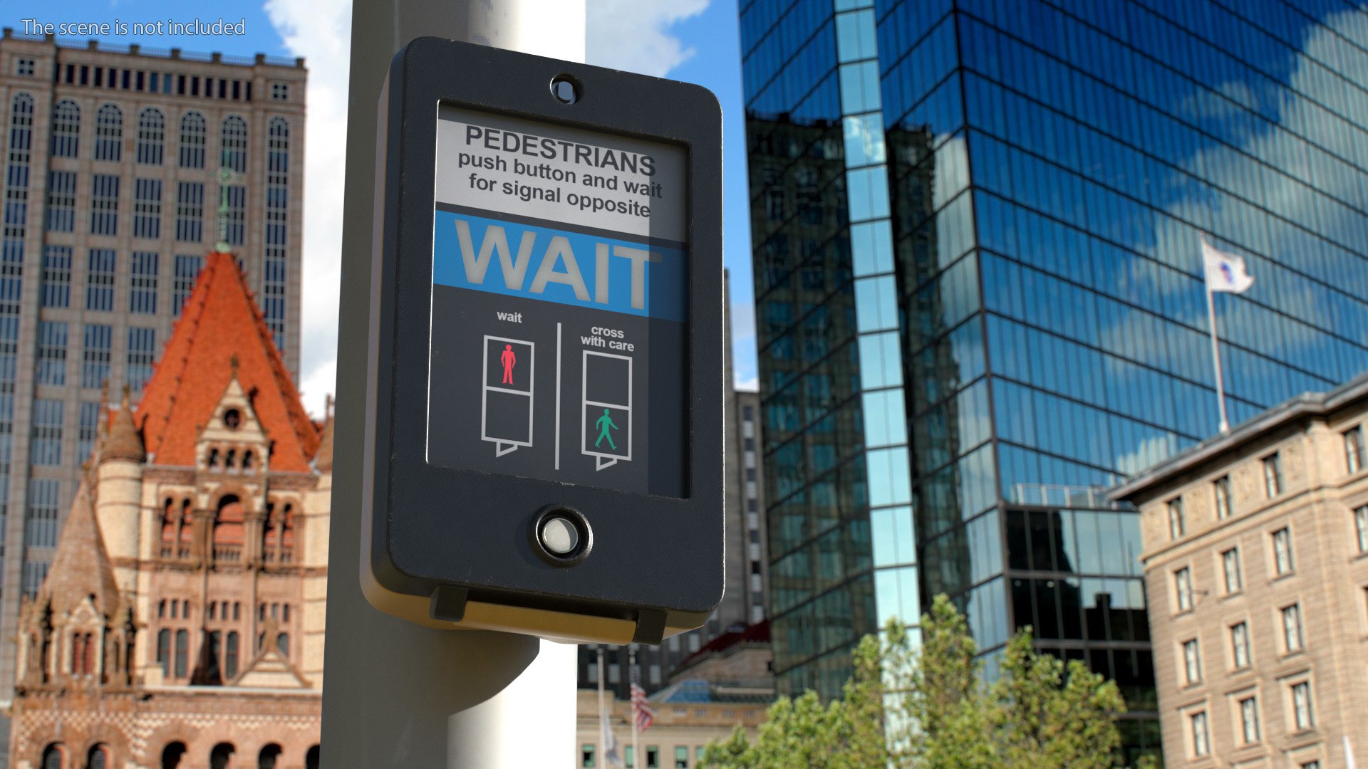London Pedestrian Crosswalk Button Off 3D - TurboSquid 2045385
