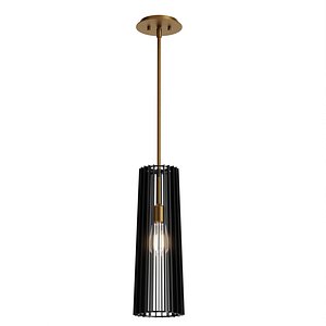 Matte Black Artemis Modern Pendant 3D