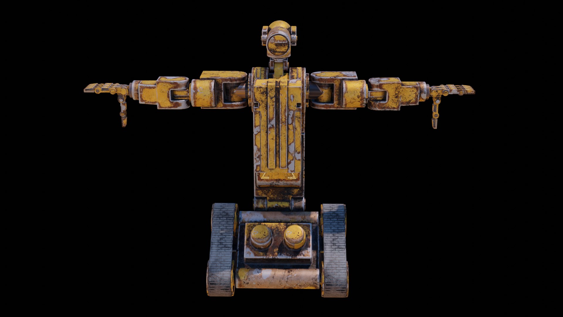 Rusty Robot Model - TurboSquid 2243487
