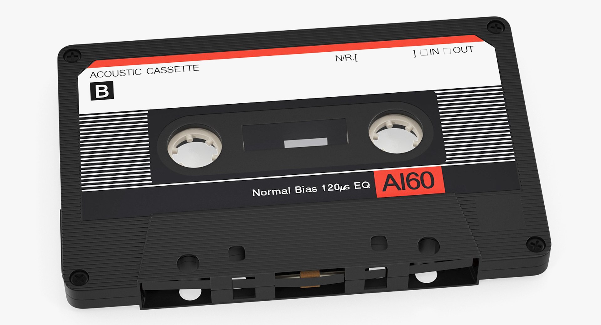 Audio Cassette Tape 3D model preview
