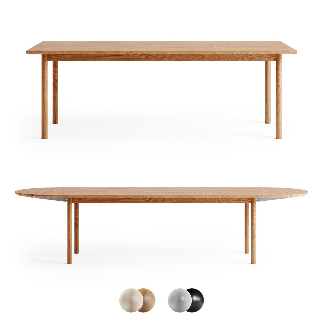 3D Model Bolia Dining Table Track1 TurboSquid 2144194
