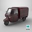 Classic Worn Three-Wheeler Auto Rickshaw Panel Van PBR