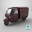 Classic Worn Three-Wheeler Auto Rickshaw Panel Van PBR