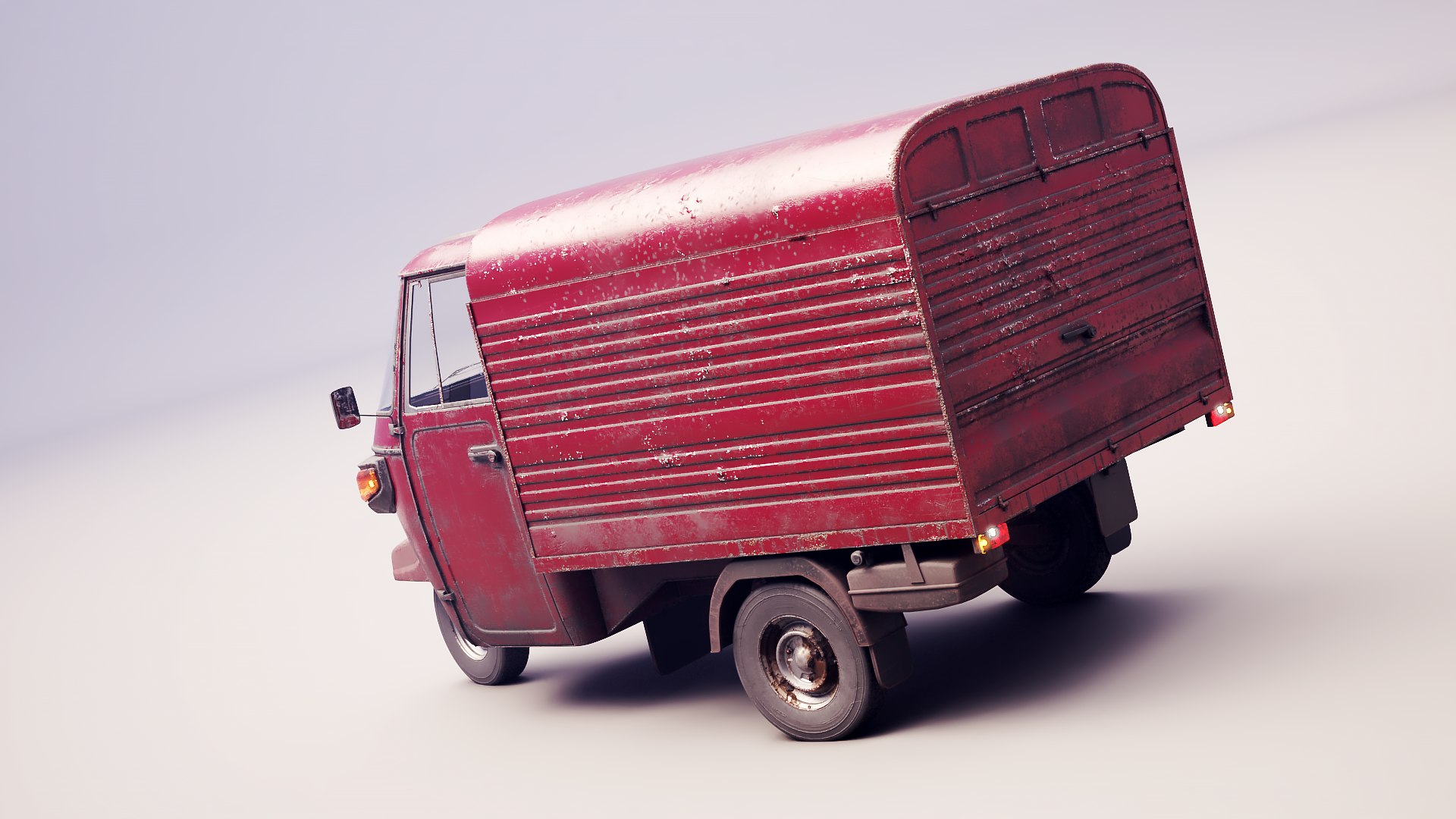 Classic Worn Three-Wheeler Auto Rickshaw Panel Van PBR 3D model https://p.turbosquid.com/ts-thumb/Jg/Dwi4pr/Tx/ape_classicvanworn_0002/png/1790792433/1920x1080/fit_q87/7330bc5bb8f308095a588232c2164ead7342339a/ape_classicvanworn_0002.jpg