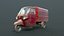 Classic Worn Three-Wheeler Auto Rickshaw Panel Van PBR