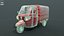 Classic Worn Three-Wheeler Auto Rickshaw Panel Van PBR