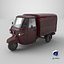 Classic Worn Three-Wheeler Auto Rickshaw Panel Van PBR