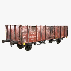 3D model Used Coal Railcar Ekkl