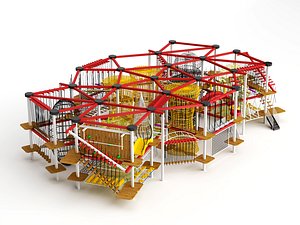 Professional Outdoor Adventure Rope Course And Jungle Gym Set