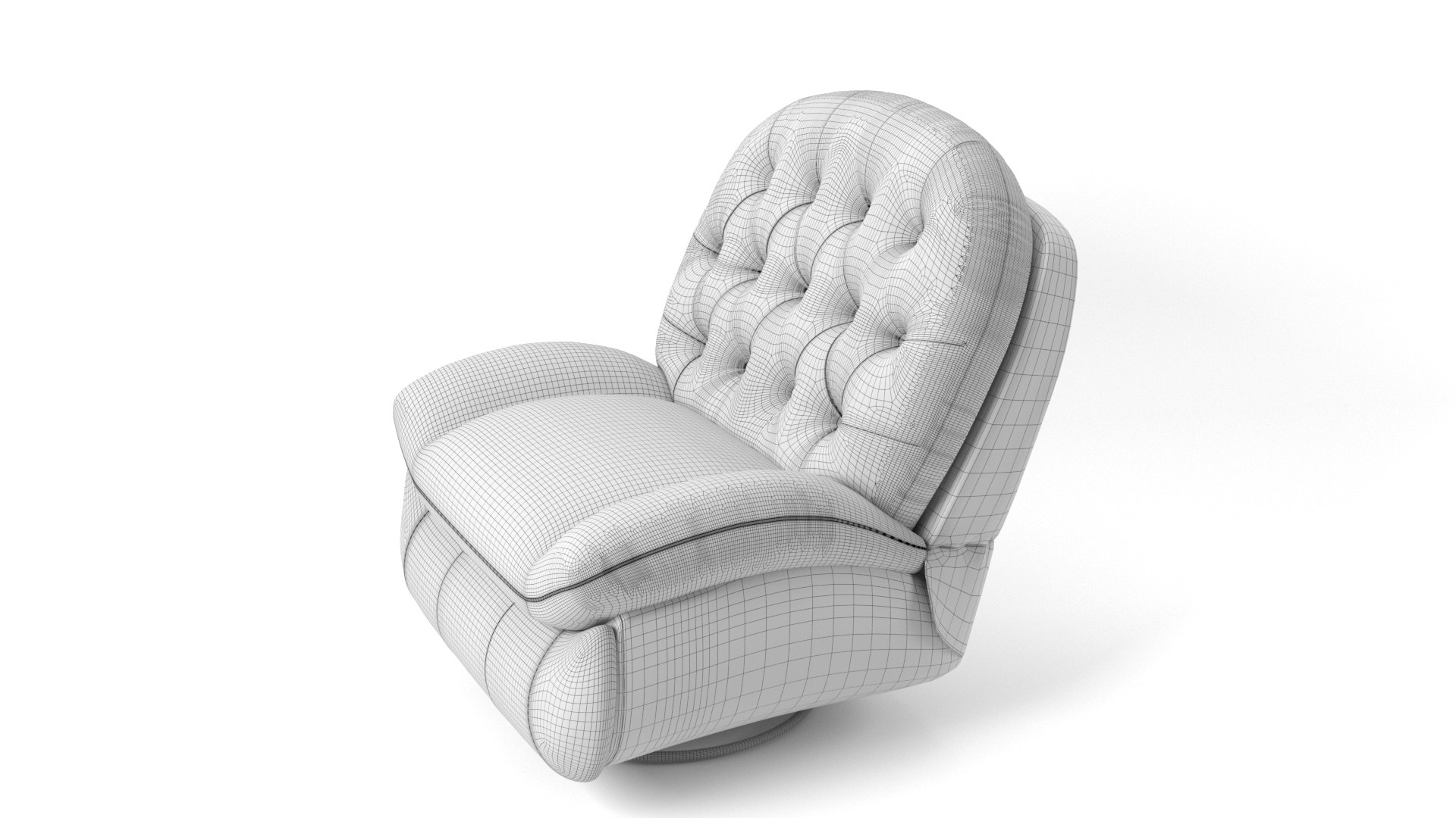 3D Lazy Rocking Chair Leather Single Sofa - TurboSquid 2232661