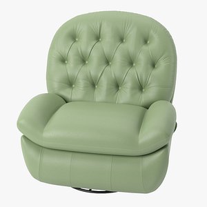 Comfort Chair Tufted Leather Single Sofa