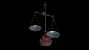 old scale 3D model