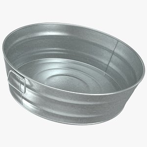 Galvanized Metal Tub 03
