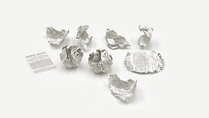 crumpled paper 3D model