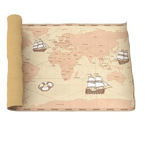 Cartoon World Map