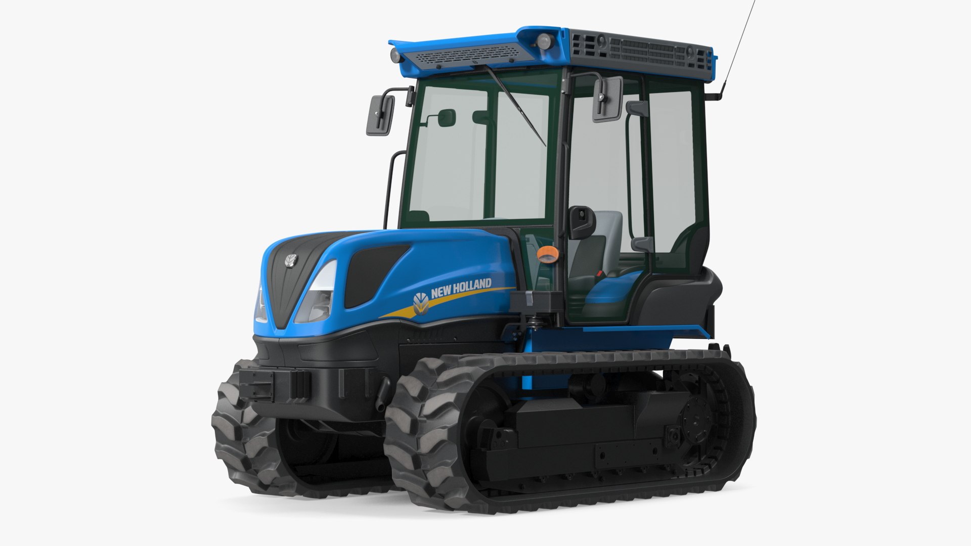 New Holland TK4 Crawler Cabin New Rigged 3D model preview