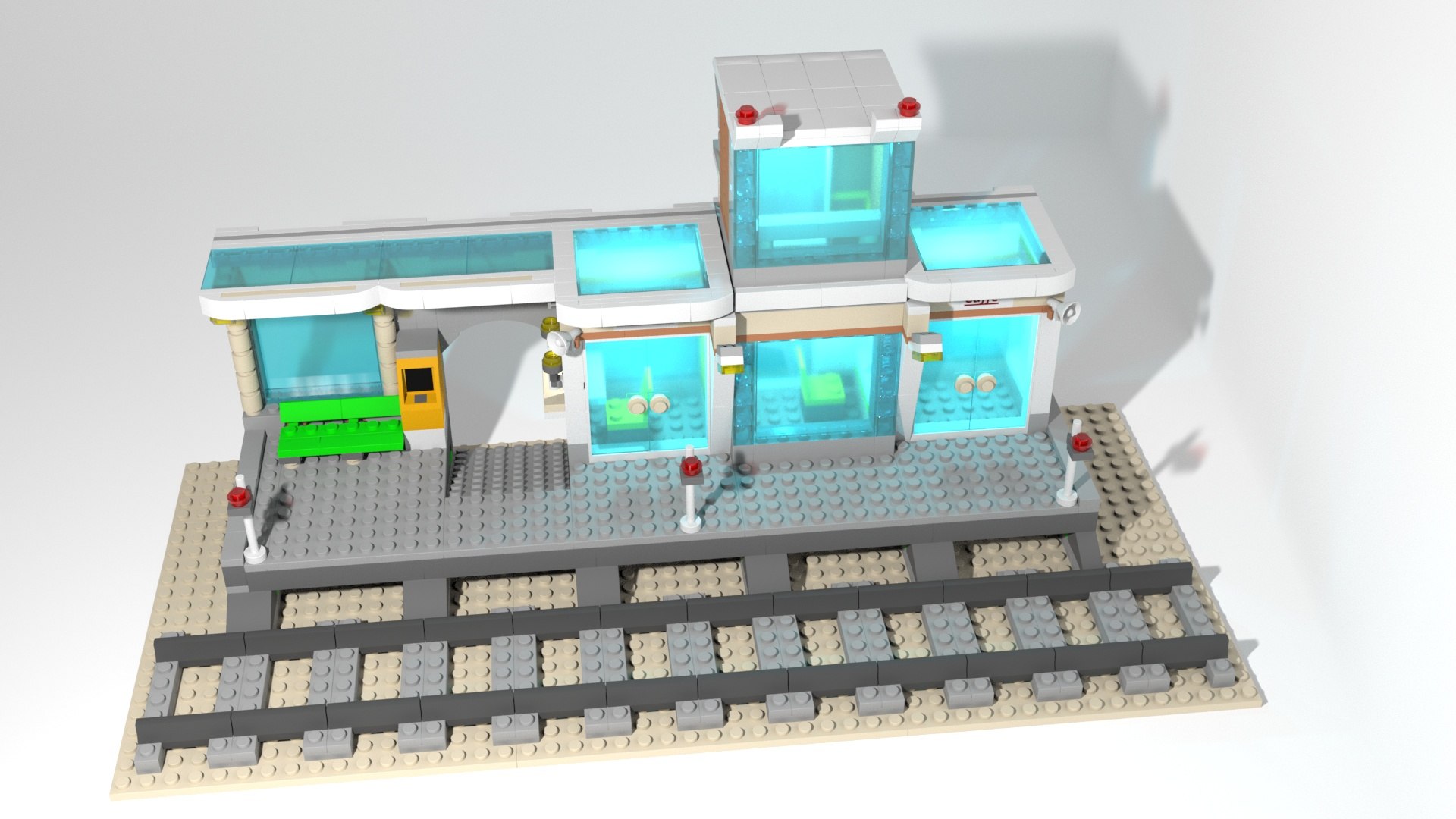 LEGO Train Station 3D Model - TurboSquid 1991083