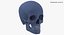 Kolekcja Human Skulls 02 Biało-żółta - 24 modele
