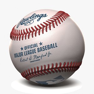 3D base ball baseball model