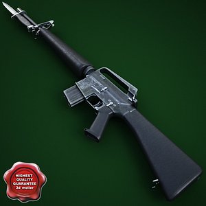 M16A1 Assault Rifle with M7 Bayonet
