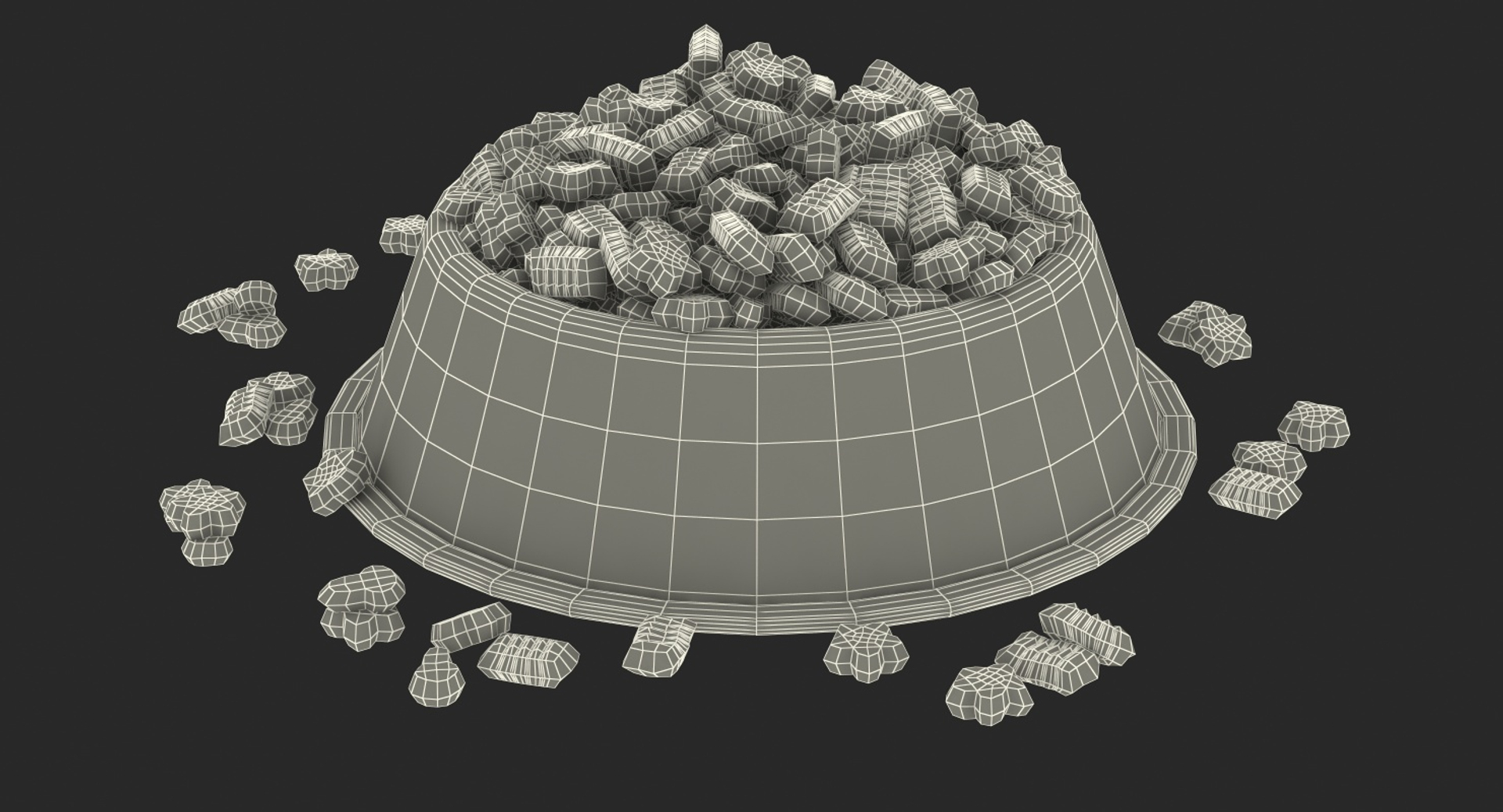 Dry Pet Food Stainless Steel 3D Model - TurboSquid 1426739