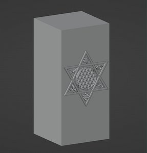 chakra symbol candles 3D model