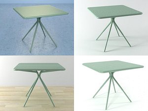 grasshopper square table 3D