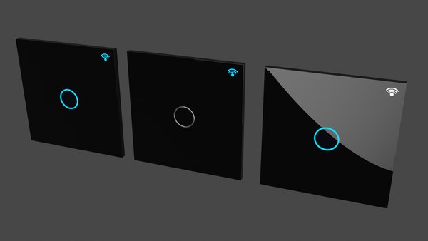 3D SWITCH BLACK GLASS model - TurboSquid 2023062